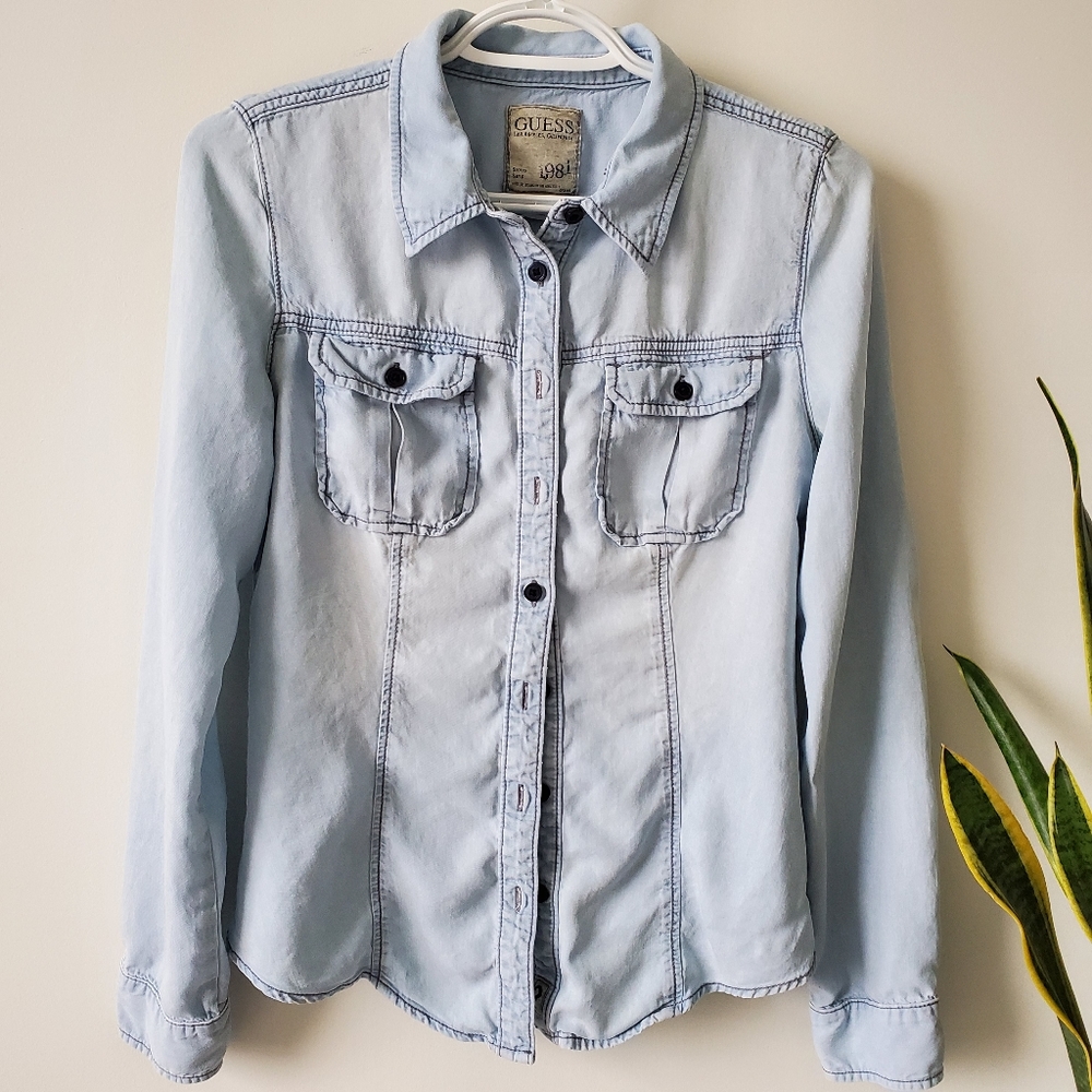 Guess jean shirt